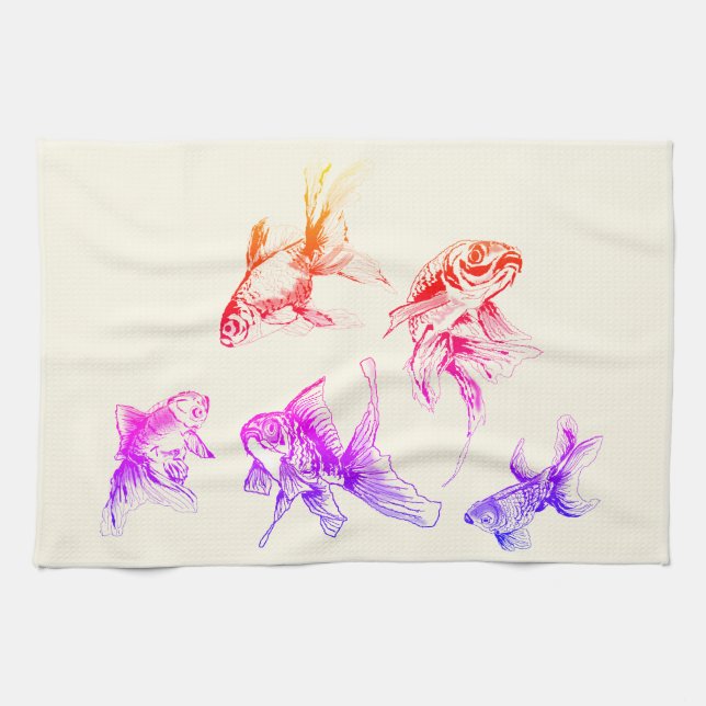Goldfisch Geschirrtuch (Horizontal)