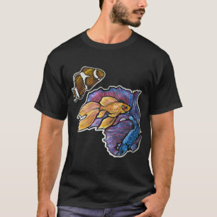 Goldfisch, Halfmoon-Bettafisch, Clownfisch 1 T-Shirt
