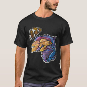 Goldfisch, Halfmoon-Bettafisch, Clownfisch 2 T-Shirt
