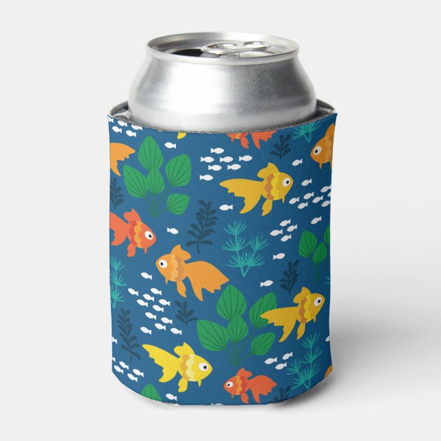 Goldfisch im Aquarium Dosenkühler (Kanne Vorderseite)