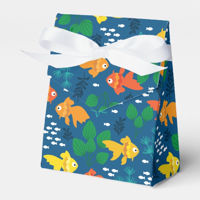 Goldfisch im Aquarium Geschenkschachtel (Vorderseite)