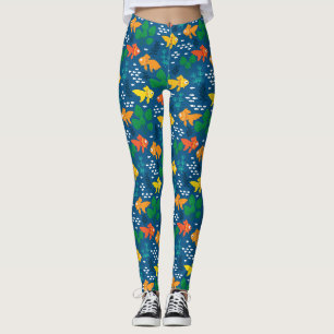 Goldfisch im Aquarium Leggings