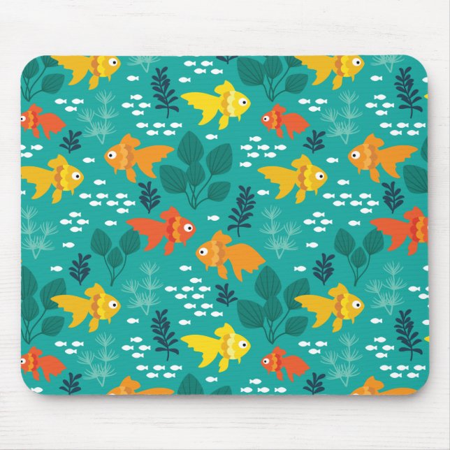 Goldfisch im Aquarium Mousepad (Vorne)
