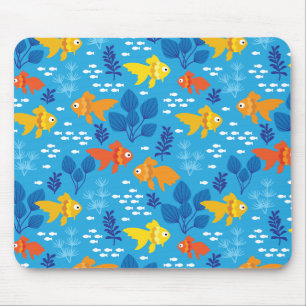 Goldfisch im Aquarium Mousepad