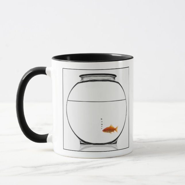 Goldfisch in der Schüssel Tasse (Links)