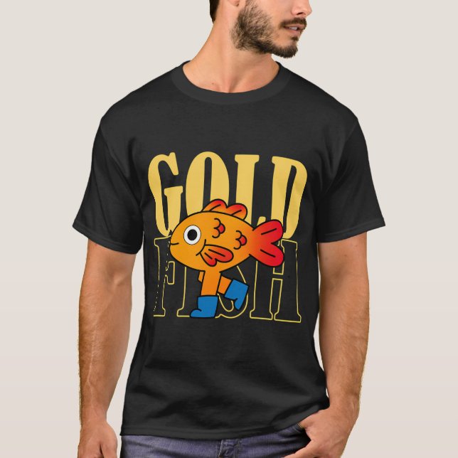 Goldfisch Kunst T-Shirt (Vorderseite)