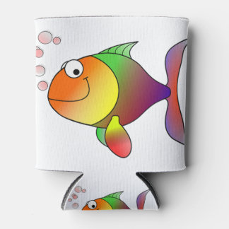 Goldfisch lächelnd Cartoon Dosenkühler