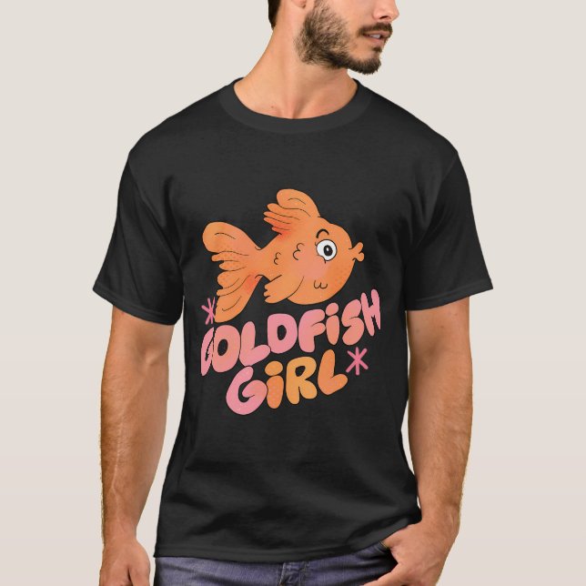 Goldfisch Mädchen (Pfirsich) T-Shirt (Vorderseite)