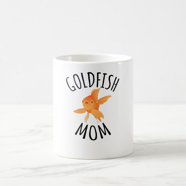 Goldfisch-Mama| Goldfish Mutter Aquarist Goldfish Kaffeetasse (Mittel)