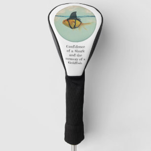 Goldfisch mit einer Haifischflosse Golf Headcover