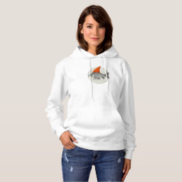 Goldfisch mit einer Haifischflosse Hoodie
