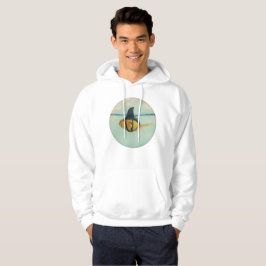 Goldfisch mit einer Haifischflosse Hoodie