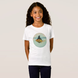 Goldfisch mit einer Haifischflosse T-Shirt
