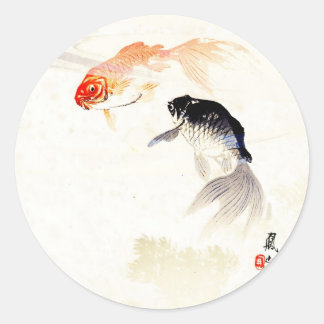 Goldfisch Runder Aufkleber
