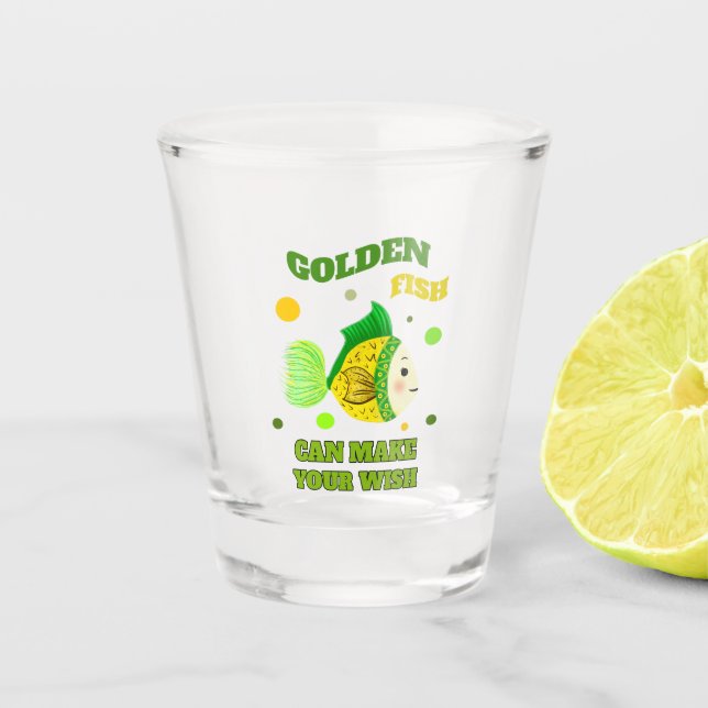 Goldfisch Schnapsglas (Vorderseite)