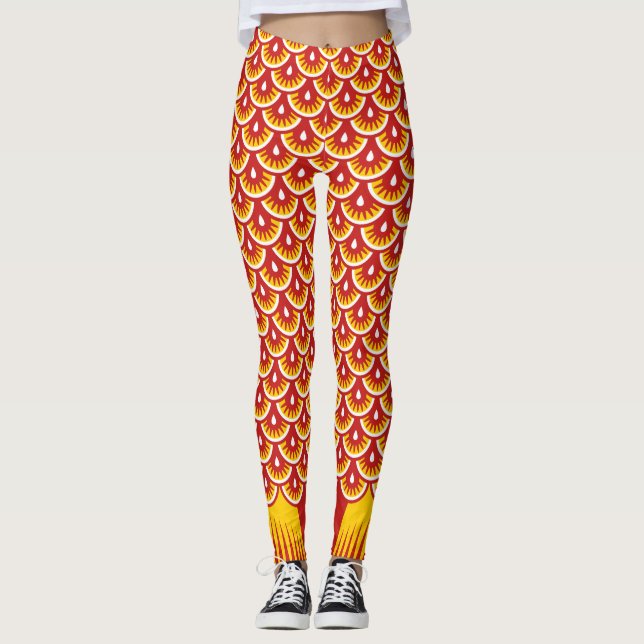 Goldfisch-Schwanz Leggings (Vorderseite)