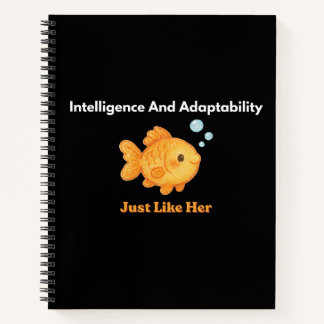 Goldfisch Schwimmen - Intelligenz und Anpassungsfä Notizbuch