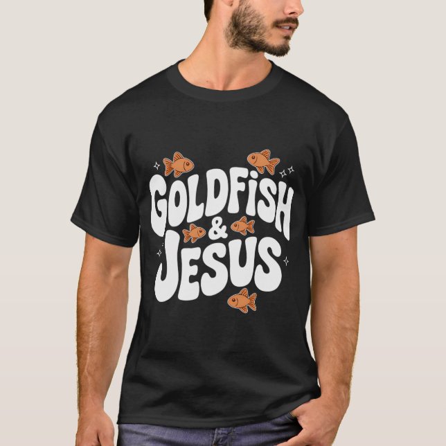 Goldfisch und Jesus T-Shirt (Vorderseite)
