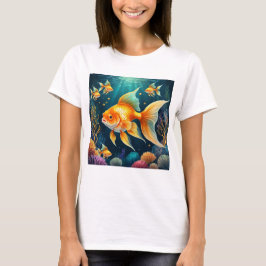 Goldfisch unter Wasser T-Shirt