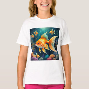 Goldfisch unter Wasser T-Shirt