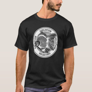 Goldfischbesitzer-Tattoo-Stil Tropischer Fischpanz T-Shirt