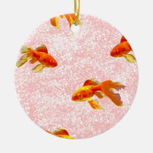 Goldfische Keramik Ornament