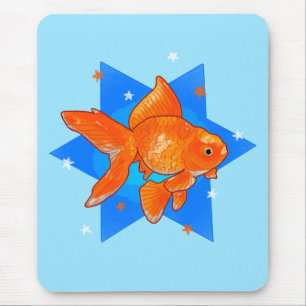 Goldfische mit Sternen Mousepad