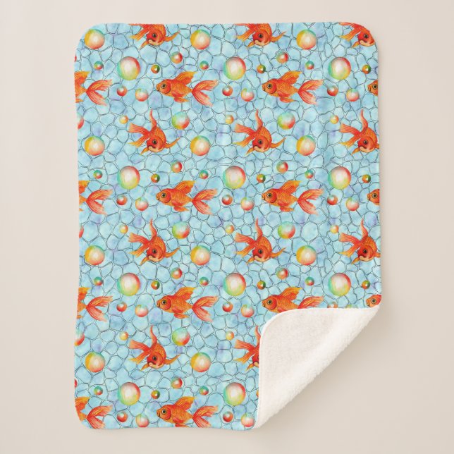 Goldfische und Seifenblasen Sherpadecke (Vorderseite)