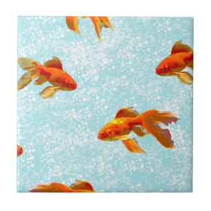 Goldfischmuster Fliese