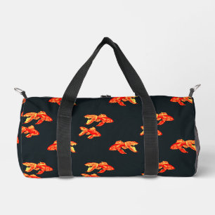 Goldfischmuster (rot und gelb) duffle bag