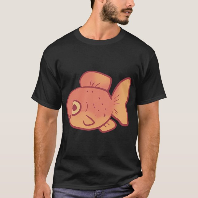 Goldfischzeichnung T-Shirt (Vorderseite)