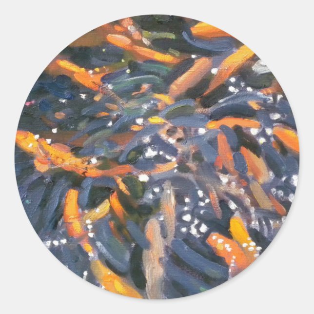 Goldfish 2010 runder aufkleber (Vorderseite)