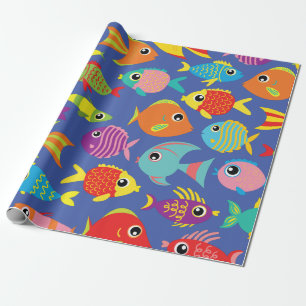 Goldfish-Aquarium-niedliches 1. Geschenkpapier