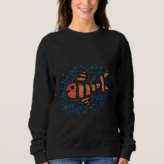Goldfish Artwork farbenfroh Sweatshirt