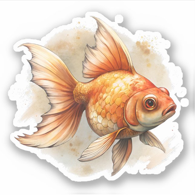Goldfish Aufkleber (Vorderseite)