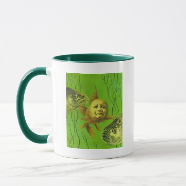 Goldfish Baby Mutant Design Tasse (Links)