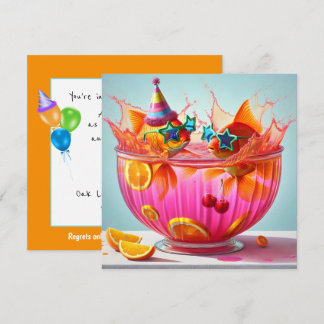 Goldfish Birthday Party Einladung