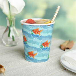 Goldfish Birthday Party Paper Cups Pappbecher