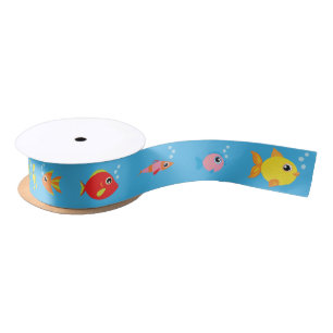Goldfish Fish Aquarium Ocean Animal Ribbon Satinband