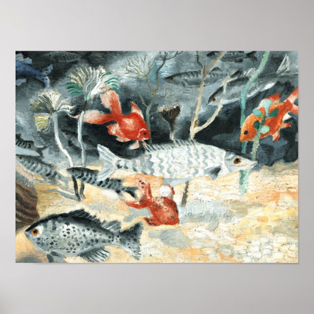Goldfish, Gemälde von Christopher Wood Poster (Vorne)