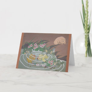 Goldfish, Hund und Frosch Karte