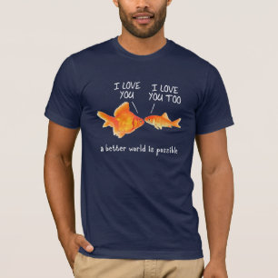 Goldfish im Herzen der Liebe I Sie T-Shirt