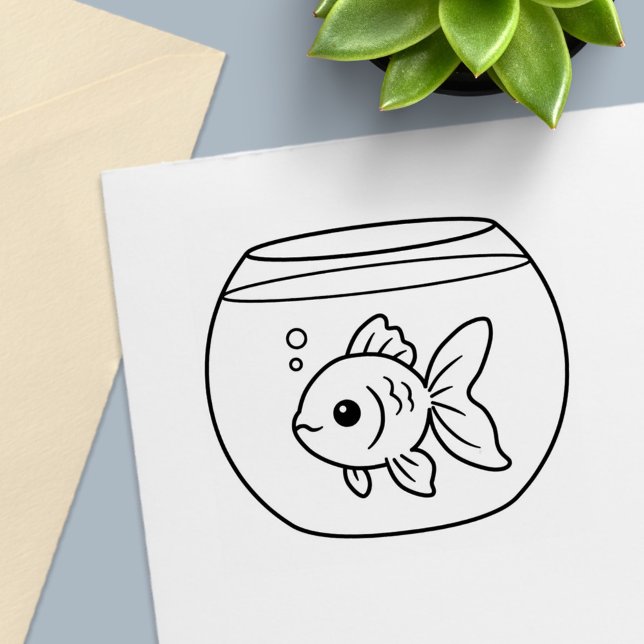 Goldfish in a Fish Tank Permastempel (Von Creator hochgeladen)