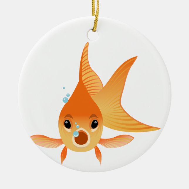 Goldfish Keramik Ornament (Vorne)
