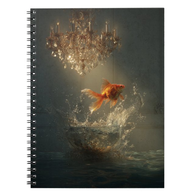 Goldfish Leap Spiral Notebook Notizblock (Vorderseite)