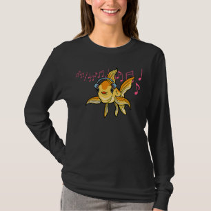 Goldfish Musikerin Hobby Musiknote T-Shirt