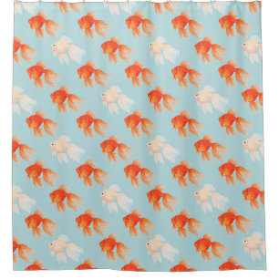 Goldfish Muster Duschvorhang