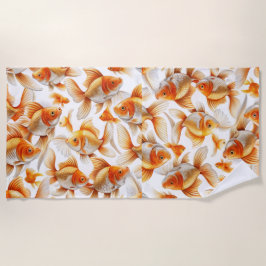 Goldfish Muster Tapete und Vorhang Strandtuch