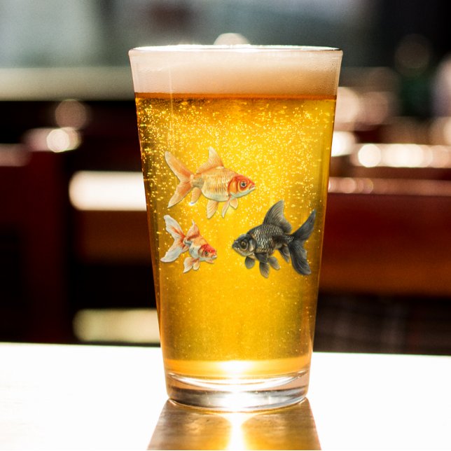 Goldfish Niedlich Funny Glas (Von Creator hochgeladen)