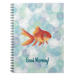 Goldfish Notizbuch im Watercolor+Style  Notizblock